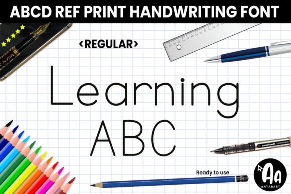 Abcd Ref Regular Font for Learning and Teaching