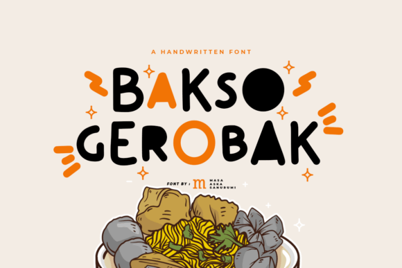 Bakso Gerobak: A Playful Font for Creative Expression