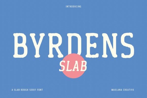 Byrdens: A Retro Slab Serif Font for Creative Projects
