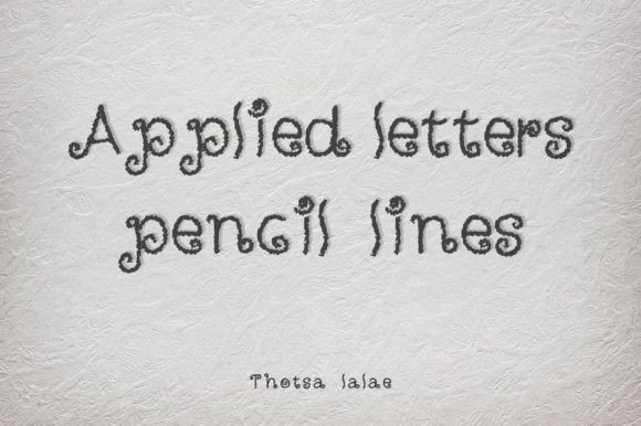 Discover the Charm of Applied Letters: Hand-Drawn Typography with a Vintage Vibe