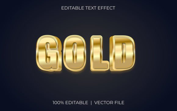 Gold Text Effect Design: A Versatile Tool for Creative and Professional Projects