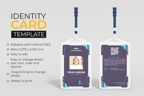 ID Card Professional Canva Template