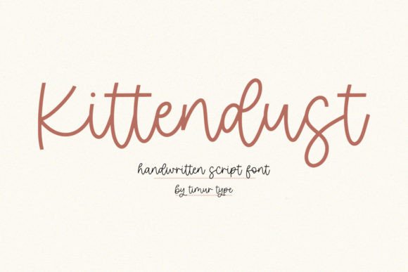 Kittendust Font: A Classy Calligraphic Choice
