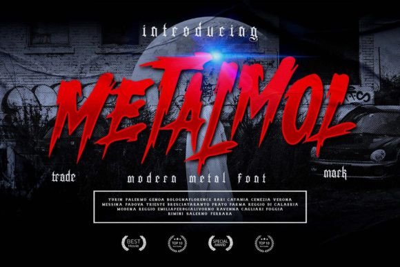 Metalmol: A Unique Horror Metal Font for Bold Design Statements