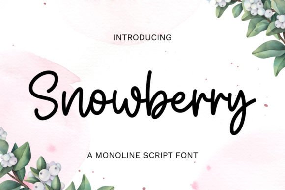 Snowberry: A Versatile Monoline Script Font for Designers and Creators