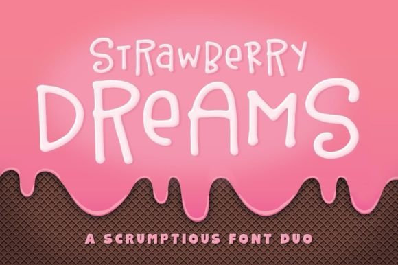 Strawberry Dreams: A Sweet Font Duo for Creative Expression