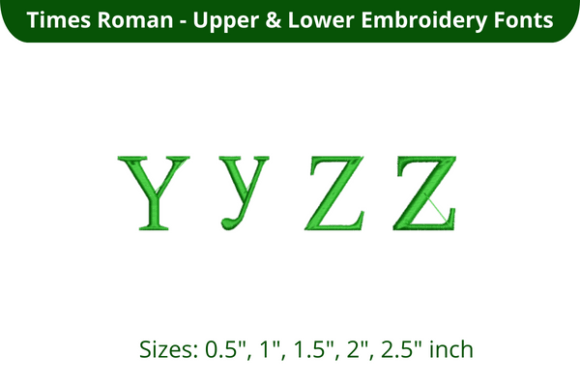 Times Roman Font YZ: A High-Quality Embroidery Font for Personalized Designs